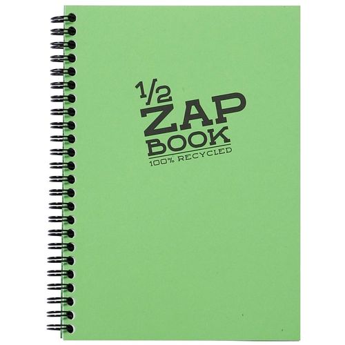 Clairefontaine Demi Zap book A5 80gr 80L, mix boja, spiralni uvez, 100% reciklirani papir slika 4