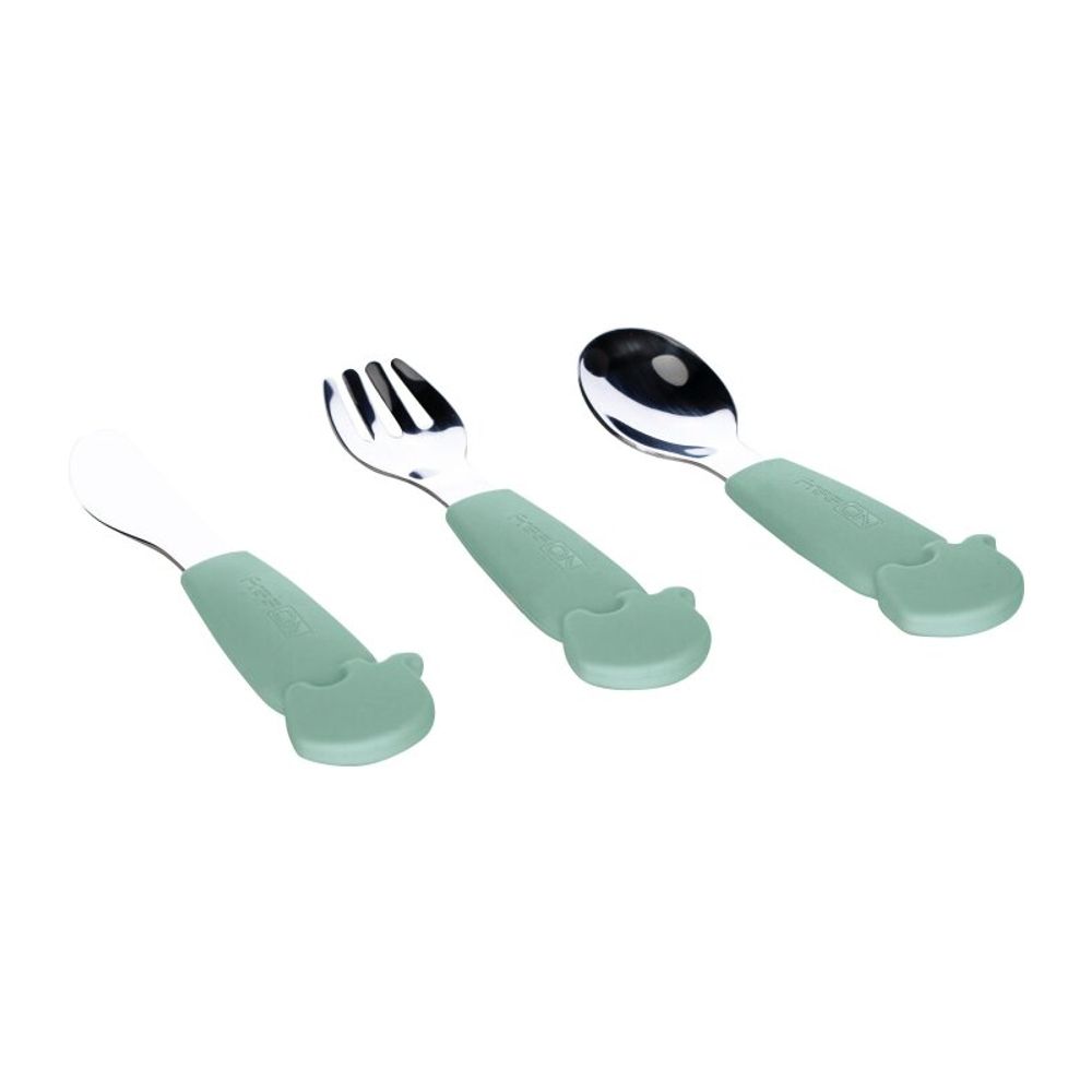 FreeON Cutlery Kašikica, viljuškica i nožić mint slika 1