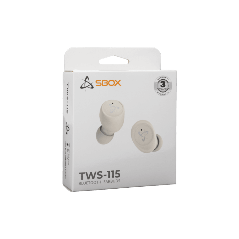 SBOX EARBUDS Slušalice + mikrofon Bluetooth EB-TWS115, bež slika 5