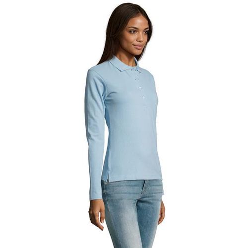 PODIUM ženska polo majica sa dugim rukavima - Sky blue, XL  slika 3
