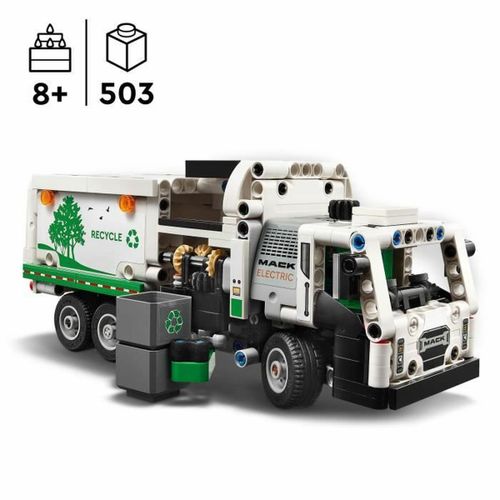 Playset Lego 42167 Mack LR Electric Garbage Truck slika 6