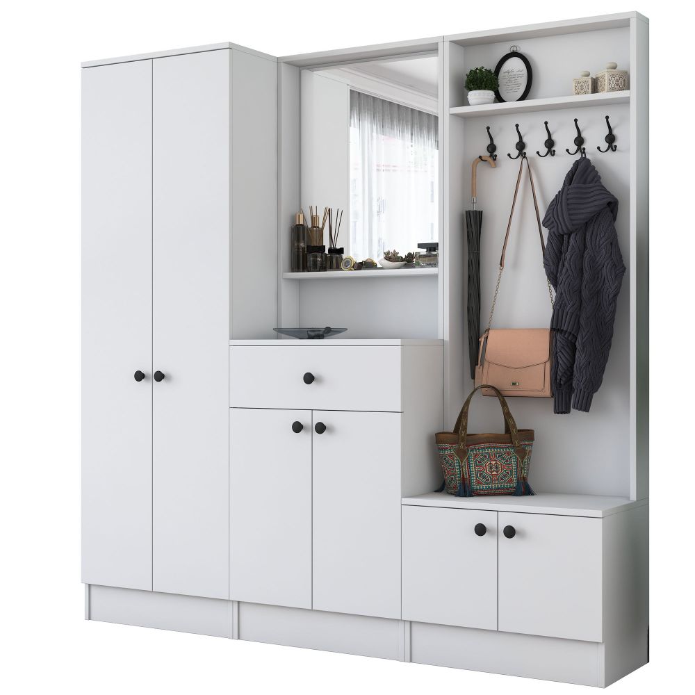 Hall Stand M3 - 1559, Bijela Boja slika 8