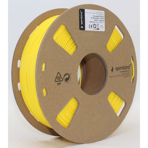 3DP-PLA1.75-01-Y PLA Filament za 3D stampac 1.75mm, kotur 1KG YELLOW slika 3