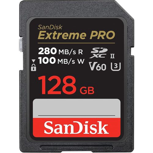 SanDisk Extreme PRO SDXC 128GB V60 UHS-II, 280/100MB/s slika 1