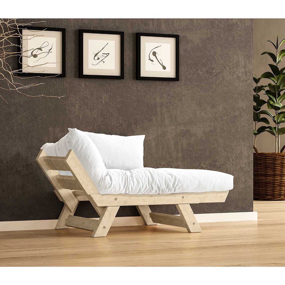 Jednosed Sofa za Vrt, CPT8141-140, Prirodna Bijela slika 2