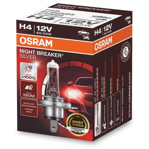 Sijalica H4 +100% OSRAM Night Breaker Silver slika 1