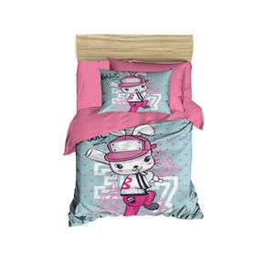 Set posteljine za bebe PH150 u roza, bijeloj i sivoj boji