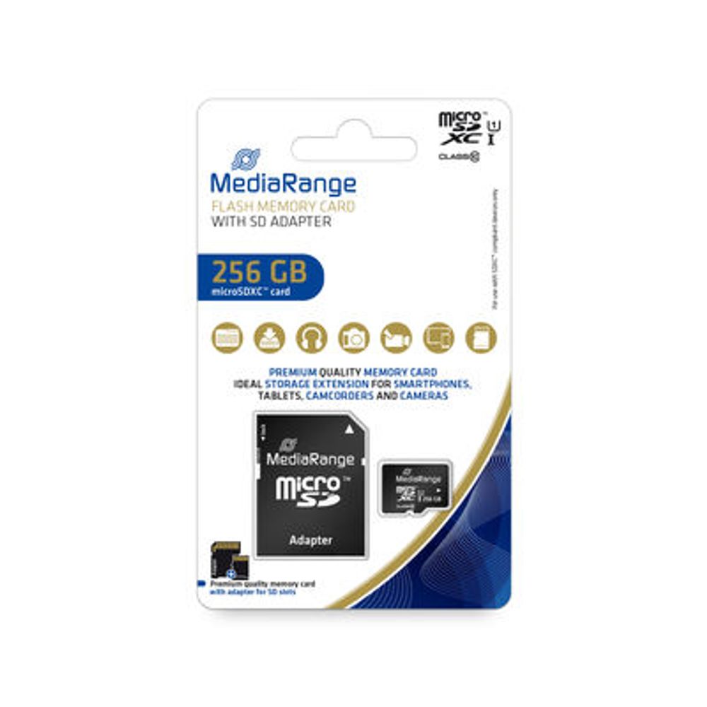 MediaRange MICRO SDXC MEMORIJSKA KARTICA, klasa 10, 256GB , MR946 slika 1