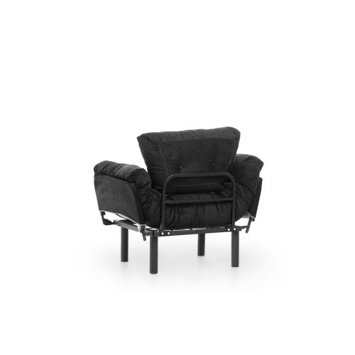 Atelier Del Sofa Fotelja, Crno, Nitta Single - Black slika 11