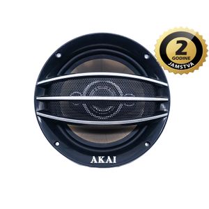 AKAI auto zvučnici, set, 200W, 165mm, piezo-mylar, crni ACS-656