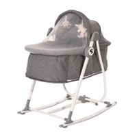 LORELLI CRADLE ALICANTE Kolijevka i Njihalica za Bebe 2u1 Grey (0-6mj/do 9kg)