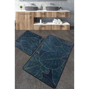 Zeleno Multicolor Bathmat Set (2 Pieces)