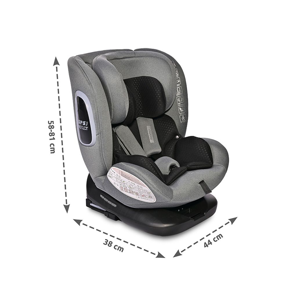 Lorelli Rotirajuća autosjedalica Phoenix 40-150cm Isofix, Lemon Curry slika 10
