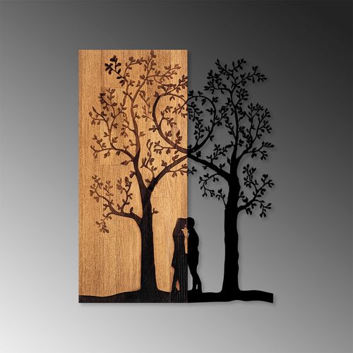 Love Under The Tree Walnut
Black Decorative Wooden Wall Accessory slika 4