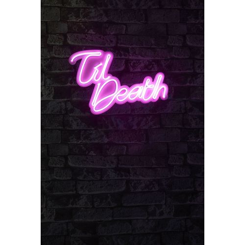 Wallity Ukrasna plastična LED rasvjeta, Til Death - Pink slika 9