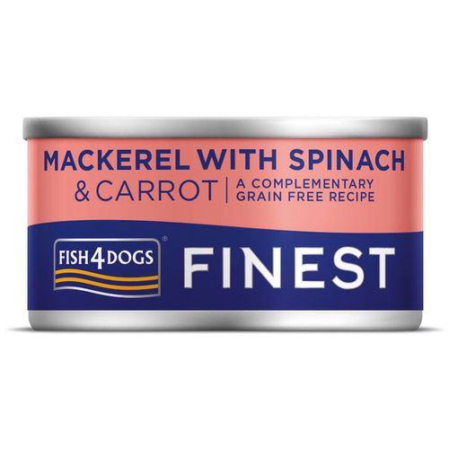 Fish4Dogs Finest Mackarel&Spinach&Carrot, skuša sa špinatom i mrkvom, 85 g slika 1