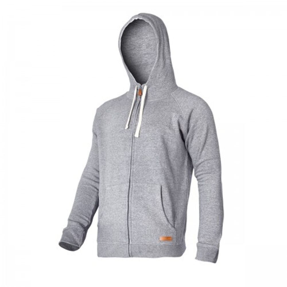 PULOVER S KAPULJAČOM NA PATENT ZATVARAČ SIV "3XL"  L4010806 slika 1