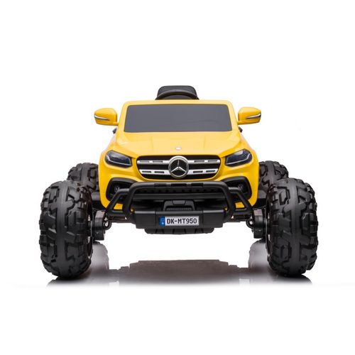 Licencirani auto na akumulator  Mercedes DK-MT950 4x4 - žuti/lakirani slika 2