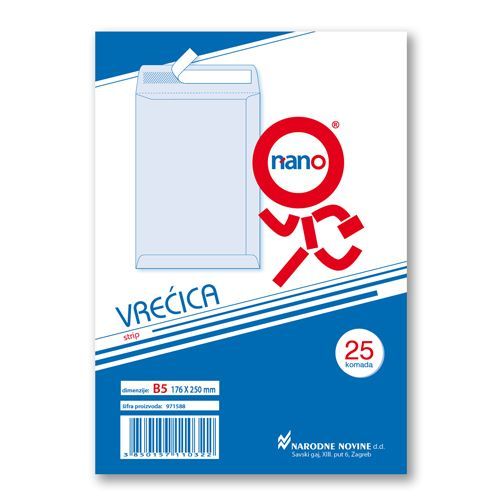 Vrećice 176x250 mm B5-N strip, natron, 25/1 slika 2