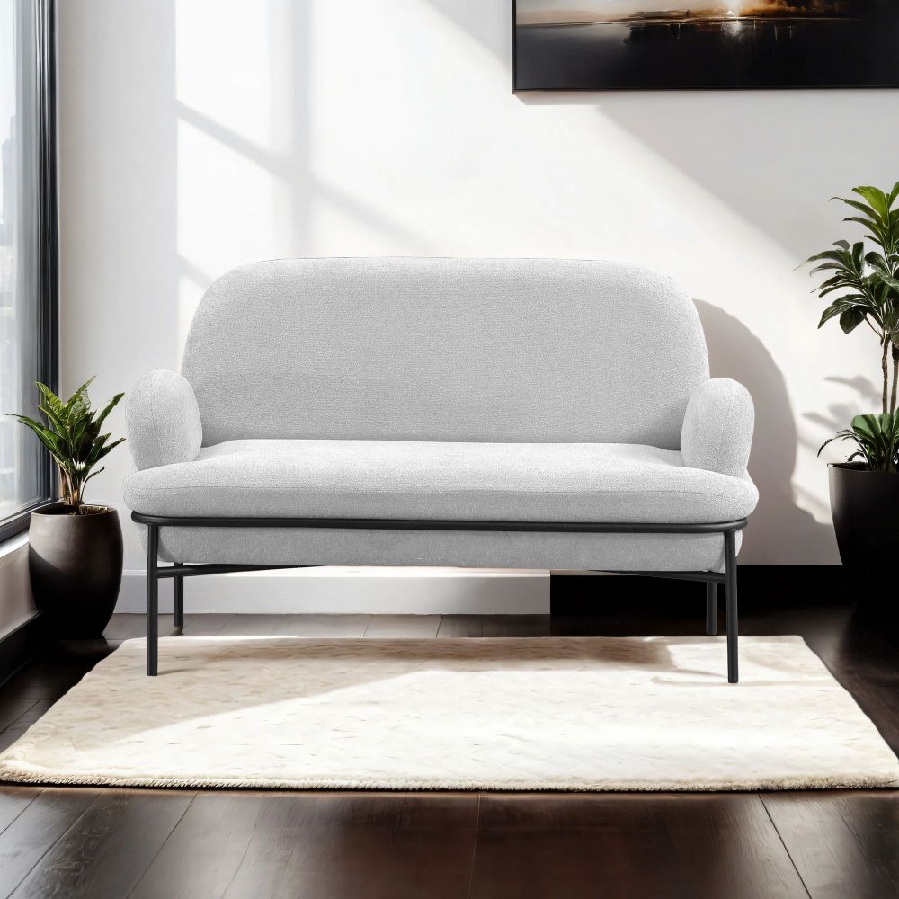 Dvosjed Sofa Aster - bijela boja slika 1