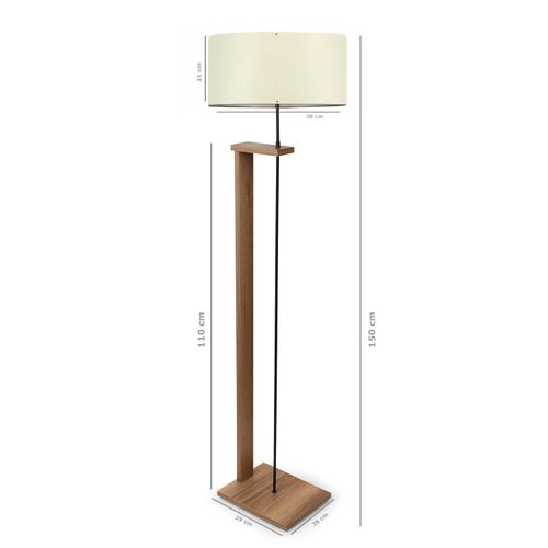 Opviq AYD-2826 Cream Wooden Floor Lamp slika 2