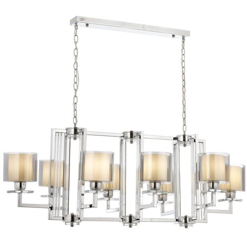 Luster Av-4285-8K-Ym Chrome sa Staklenim Kapama slika 1