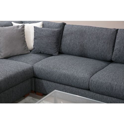 Atelier Del Sofa Kutna garnitura LOOP 7, antracit, Loop 7 slika 6