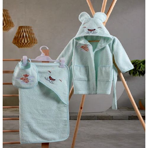 Bade mantil set CB BABY BATHROOM SET - ASLAN slika 1