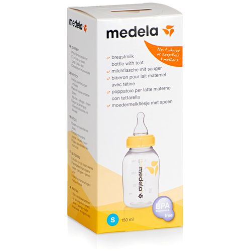 Medela - 150 ml Breastmilk Bottle with Teat S flašica 150 ml sa cuclom S slika 2