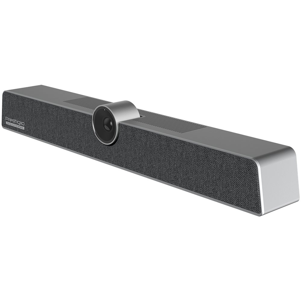 Prestigio Solutions Video Conferencing Collaboration Bar Alpha: UHD, 12MP, 6 mic, 8m (Range), Connection via USB Type-C or AUX slika 1
