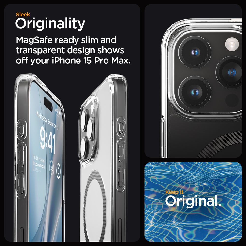 Spigen Ultra Hybrid MagSafe, carbon fiber - iPhone 15 Pro Max slika 12