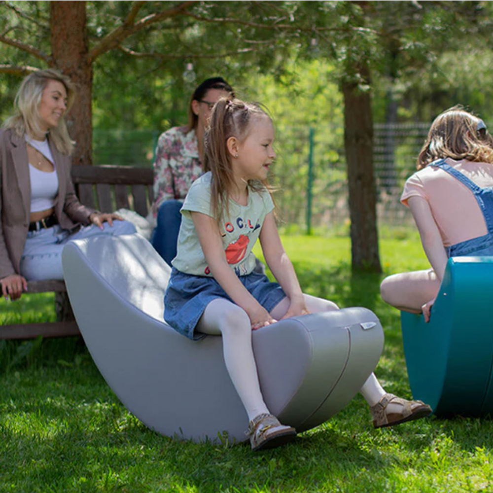 IGLU Soft Play Ljuljačka BANANA - Siva slika 2