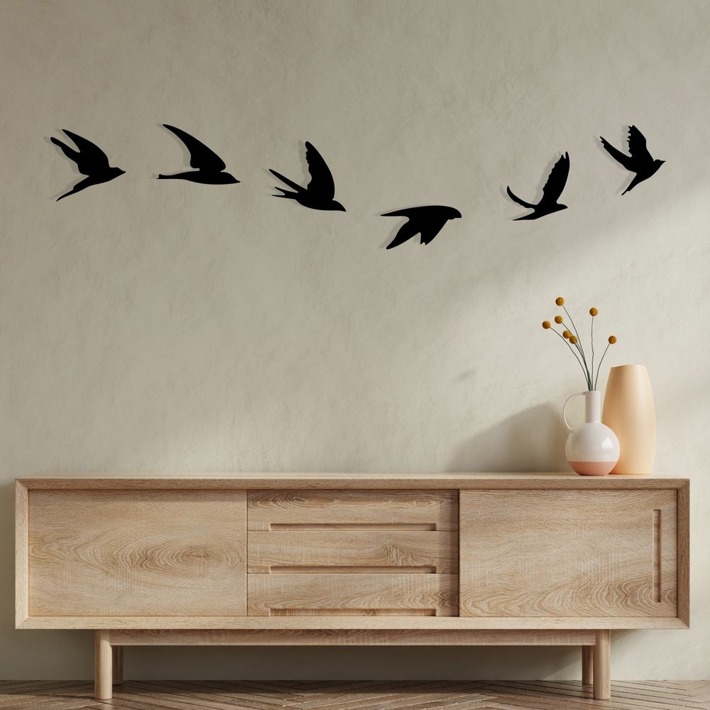 Decorative metal wall accessory Umudo, colour: black slika 1