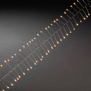 Konstsmide 6339-890 mikro svjetlosni lanac  unutra  Energetska učinkovitost 2021: E (A - G) strujni pogon Broj žarulja 200 LED jantar Osvjetljena duljina: 2 m