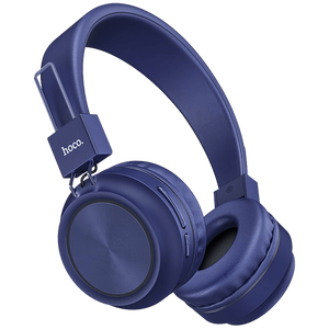 hoco. Slušalice bežične/žične, Bluetooth, 8h rada, mikrofon - W25 Promise Blue