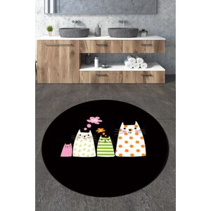 Colourful Cotton Prostirka kupaonska Four Cats Circle Djt 140