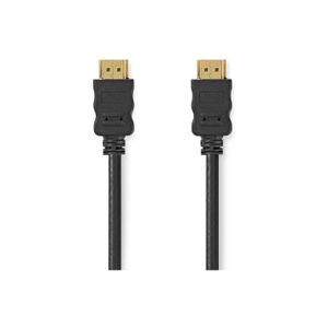 Kabel NEDIS CVGL34000BK50, HDMI (M) na HDMI (M), 4K@30Hz, ethernet, crni, 5m, label