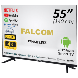 Falcom televizor 55LTF022SM Smart LED TV 55inca (140cm), Ultra HD 4K, DVB- S2/T2/C tuner, H265 HEVC, 2x10W