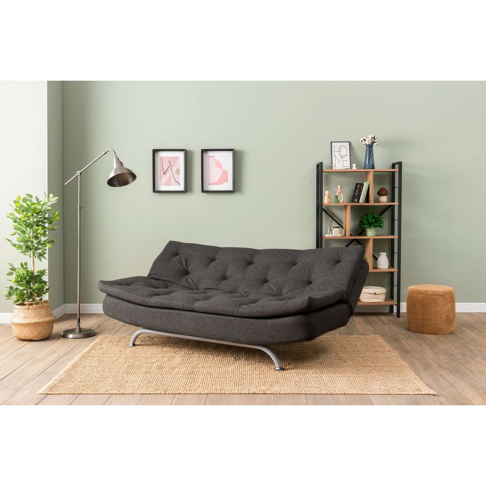 Sofa na razvlačenje Rivo - tamno siva slika 2