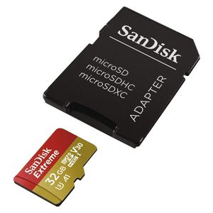 SanDisk 32GB Extreme Micro SDHC A1 CL10 V30 UHS-I U3 100MB/s memorijska kartica za mobitele + adapter