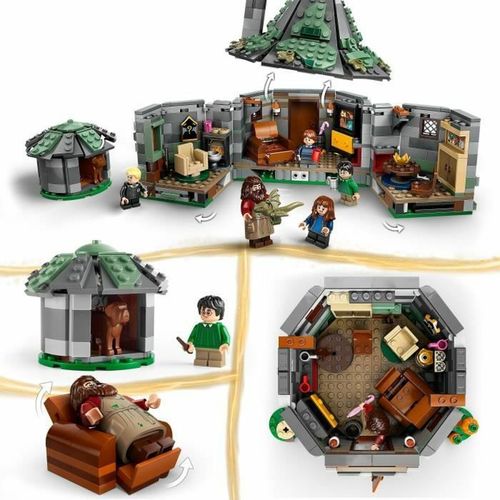 Igra Gradnje Lego Harry Potter 76428 Hagrid's Cabin: An Unexpected Visit Pisana slika 4