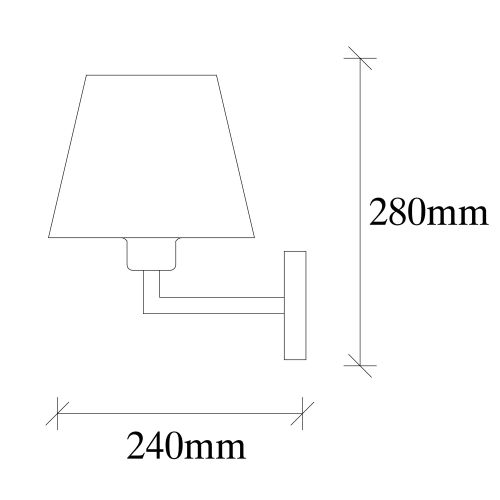 Zidna lampa Profil - 4655 Gold slika 3