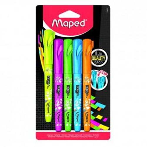 Tekstmarker Maped, Fluo pen, 1-5 mm, 5/1 blister slika 1