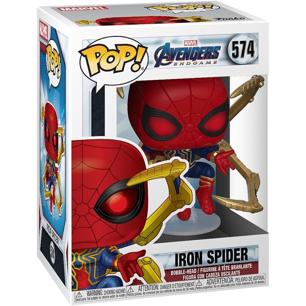 Funko POP figura Marvel Avengers Endgame Iron Spider s Nano Gauntletom slika 3