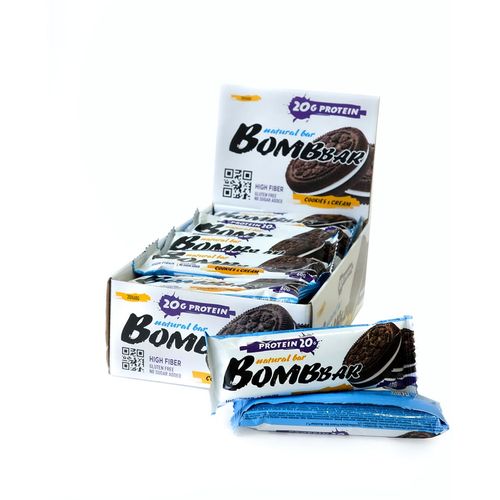 BOMBBAR Proteinski bar Cookies-Cream 60g slika 1