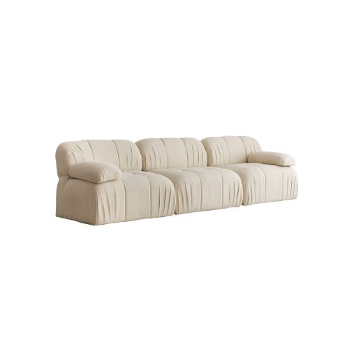 Woody Fashion Trosjed Soli 3 Seater - bijela slika 12