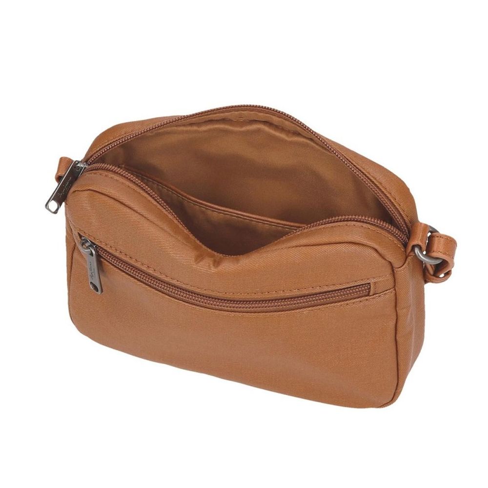Pepe Jeans torba na rame 21 cm ženska, biker 7155542, braon slika 5