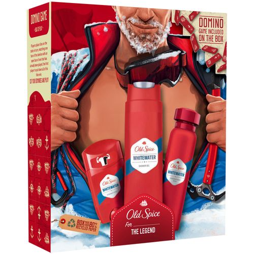 Old Spice Poklon paket Alpinist, dezodorans u sticku 50ml & dezodorans u spreju 150ml & gel za tuširanje 250ml + domino slika 1