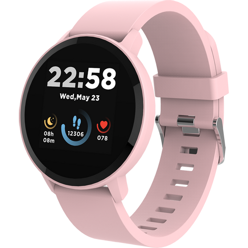 CANYON Smart watch, 1.3inches IPS full touch screen, Round watch, IP68 waterproof, multi-sport mode, BT5.0, compatibility with iOS and android, Pink, Host: 25.2*42.5*10.7mm, Strap: 20*250mm, 45g slika 3