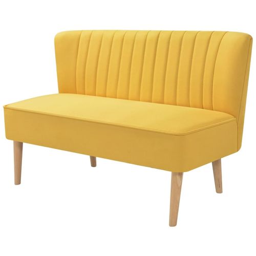 Sofa 117x55,5x77 cm Tkanina Žuta slika 14